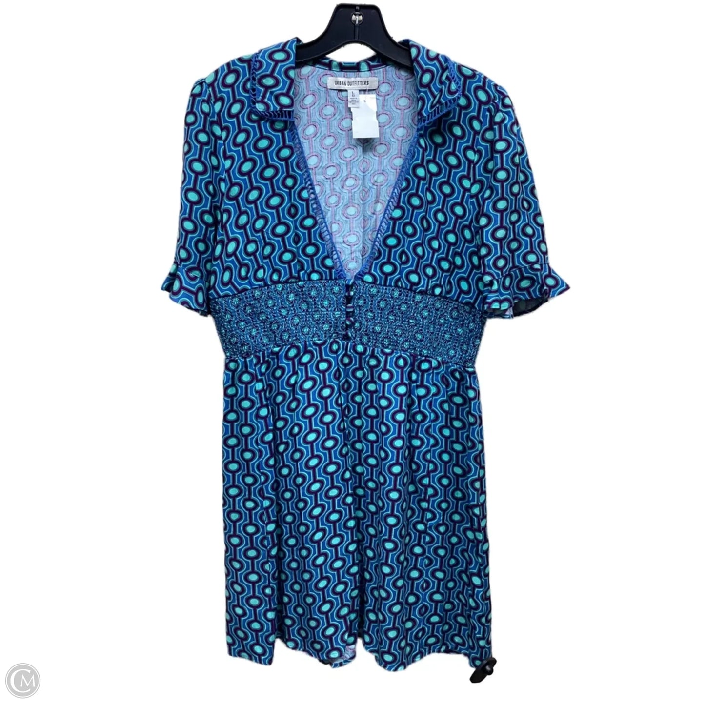 Dress Casual Short By Urban Outfitters In Blue & Purple, Size: L