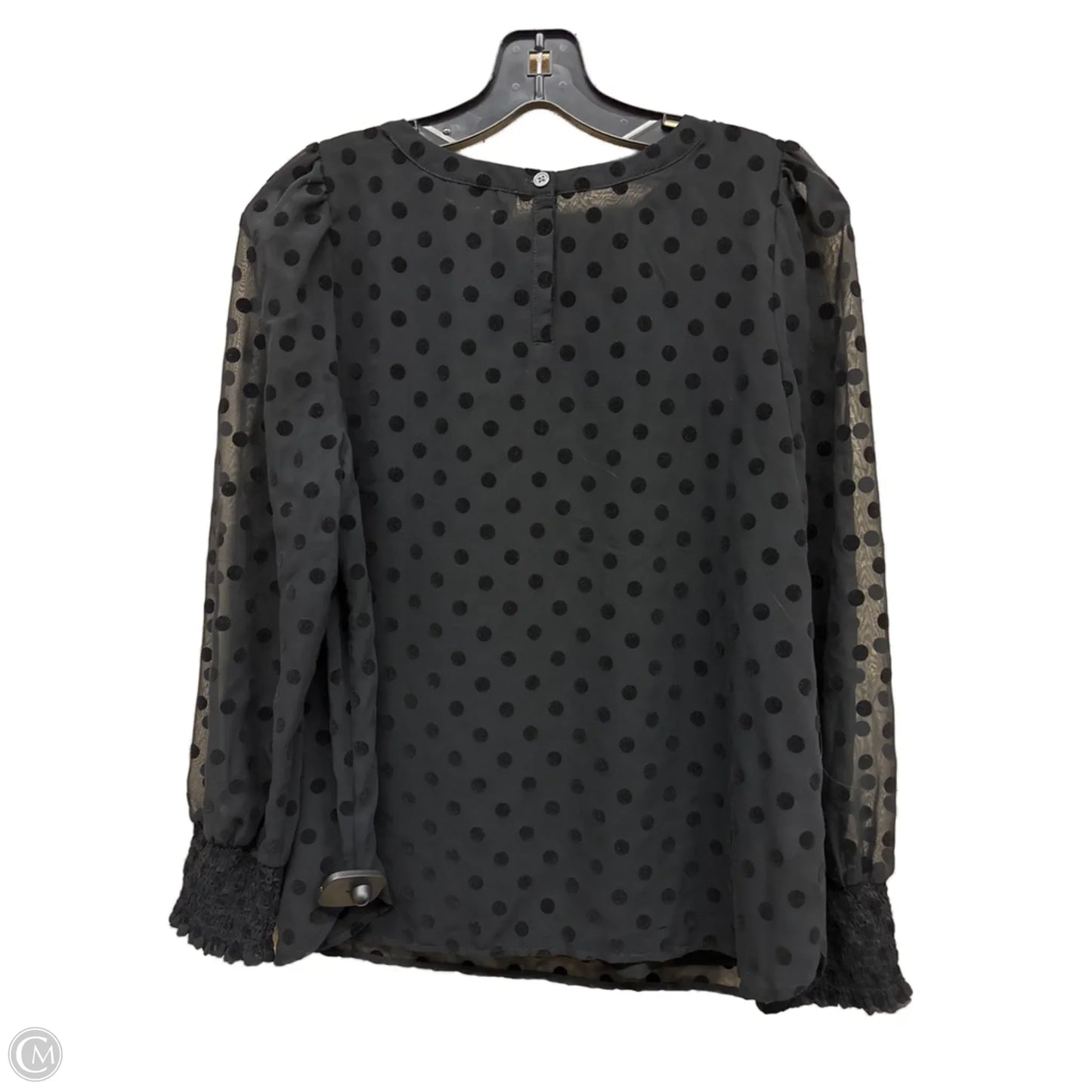 Top Long Sleeve By Loft In Black, Size: Mp