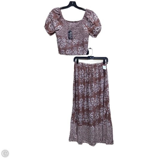 Skirt Set 2pc By Clothes Mentor In Floral Print, Size: S