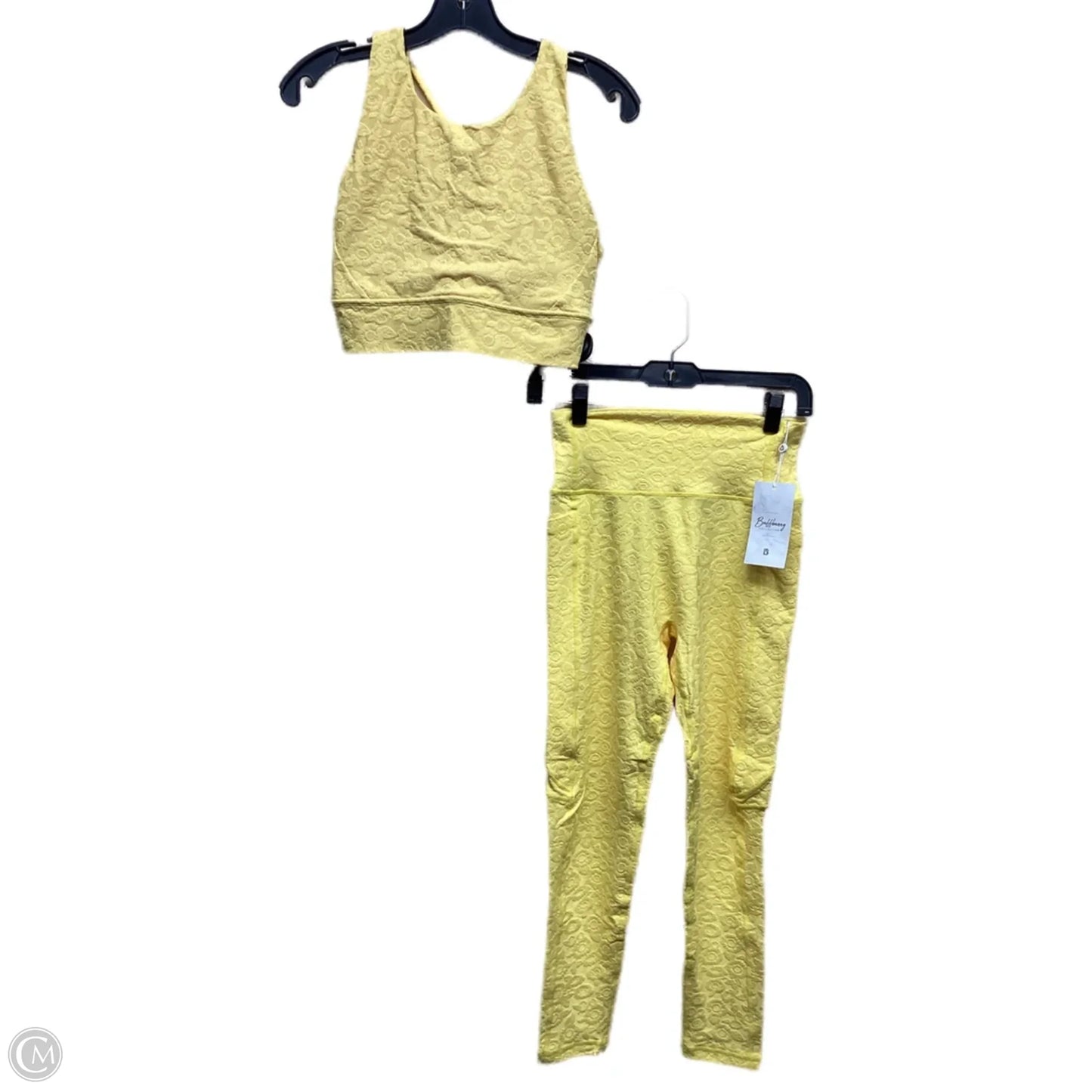 Athletic Pants 2pc By Clothes Mentor In Yellow, Size: L