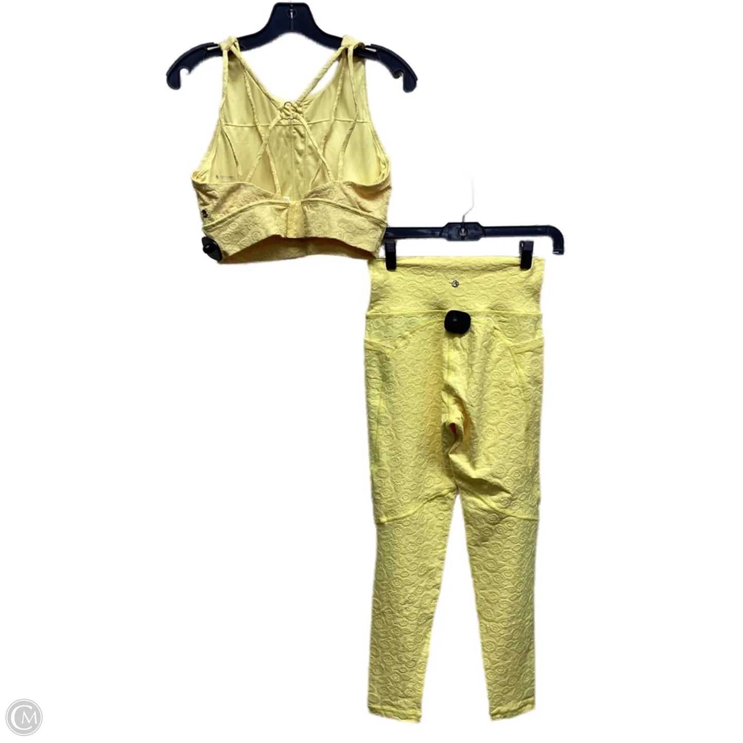 Athletic Pants 2pc By Clothes Mentor In Yellow, Size: L