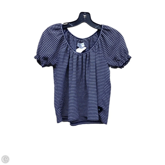 Top Short Sleeve By Madewell In Striped Pattern, Size: Xxs
