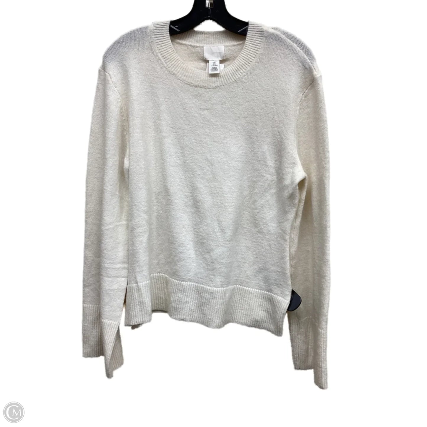 Sweater By H&m In White, Size: L