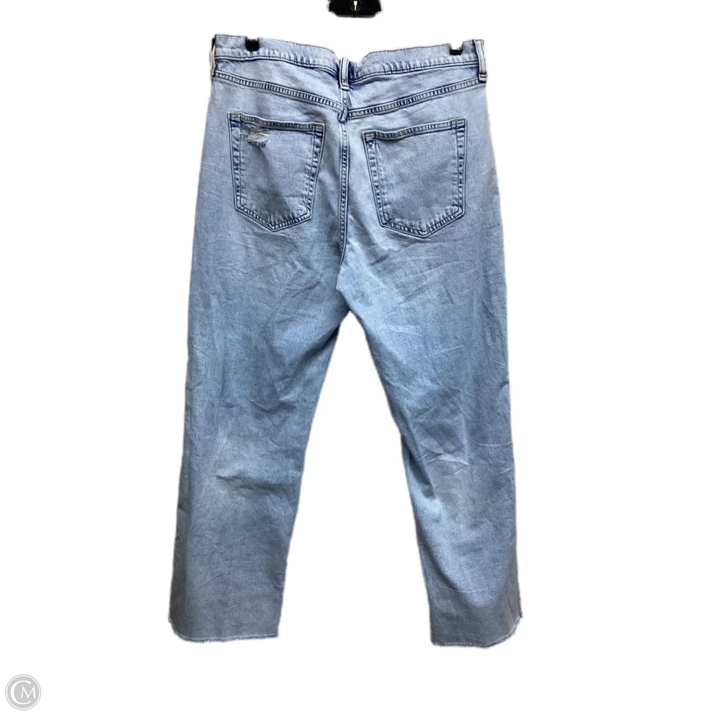 Jeans Straight By Gap In Blue Denim, Size: 10