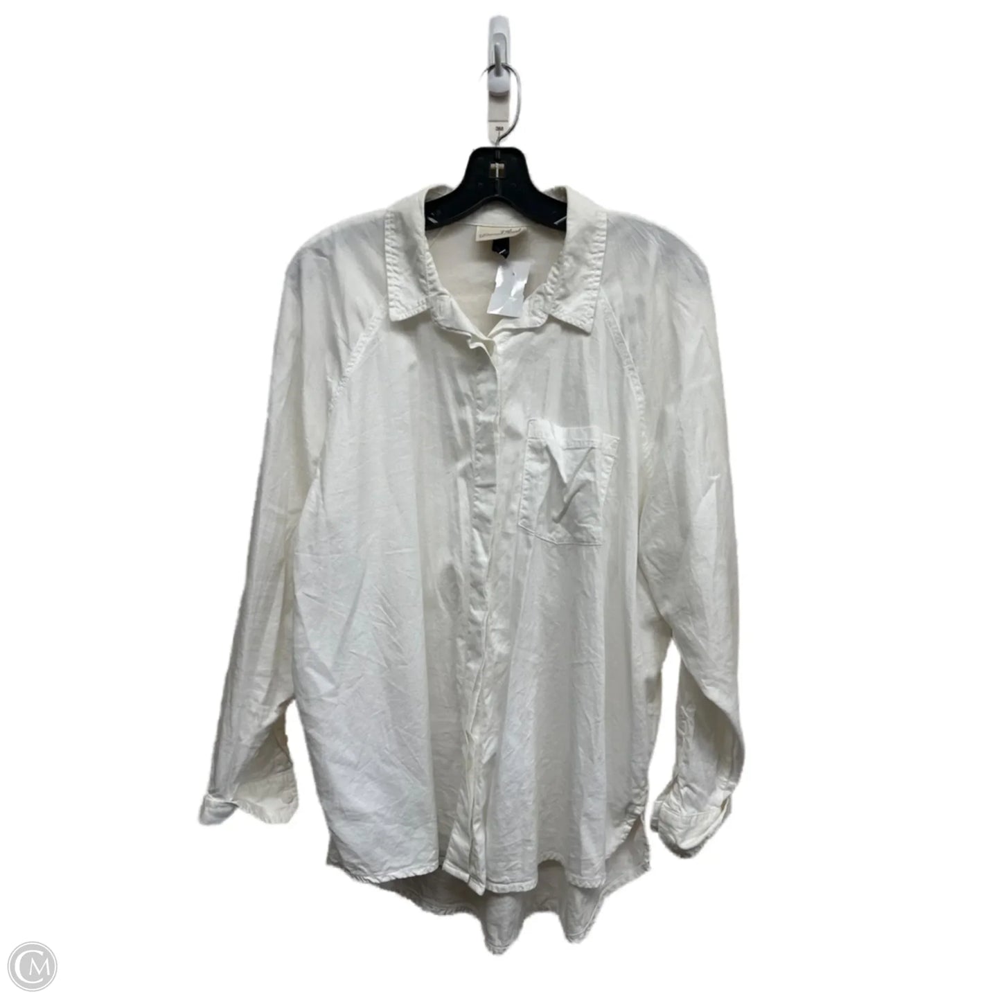 Top Long Sleeve By Universal Thread In White, Size: L