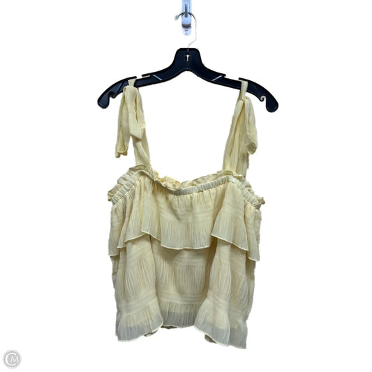 Top Sleeveless By Lulus In Yellow, Size: Xl