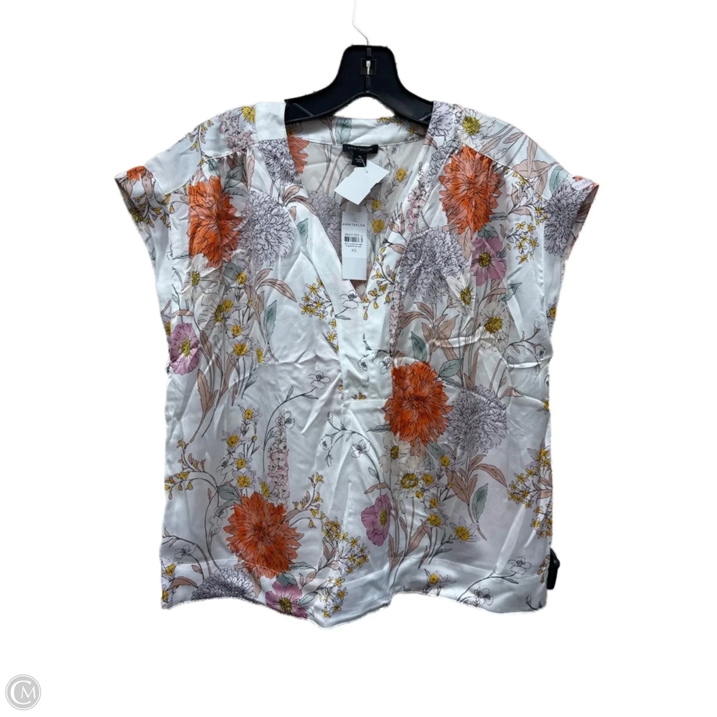 Top Sleeveless By Ann Taylor In Floral Print, Size: Xs