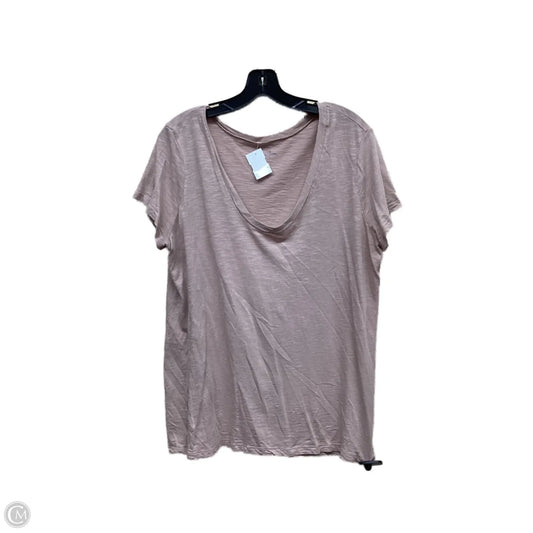 Top Short Sleeve By Susina In Pink, Size: Xl