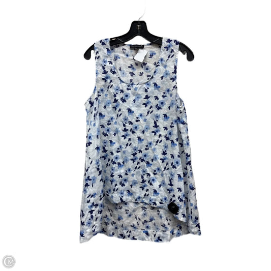 Top Sleeveless By Saks Fifth Avenue In Floral Print, Size: L
