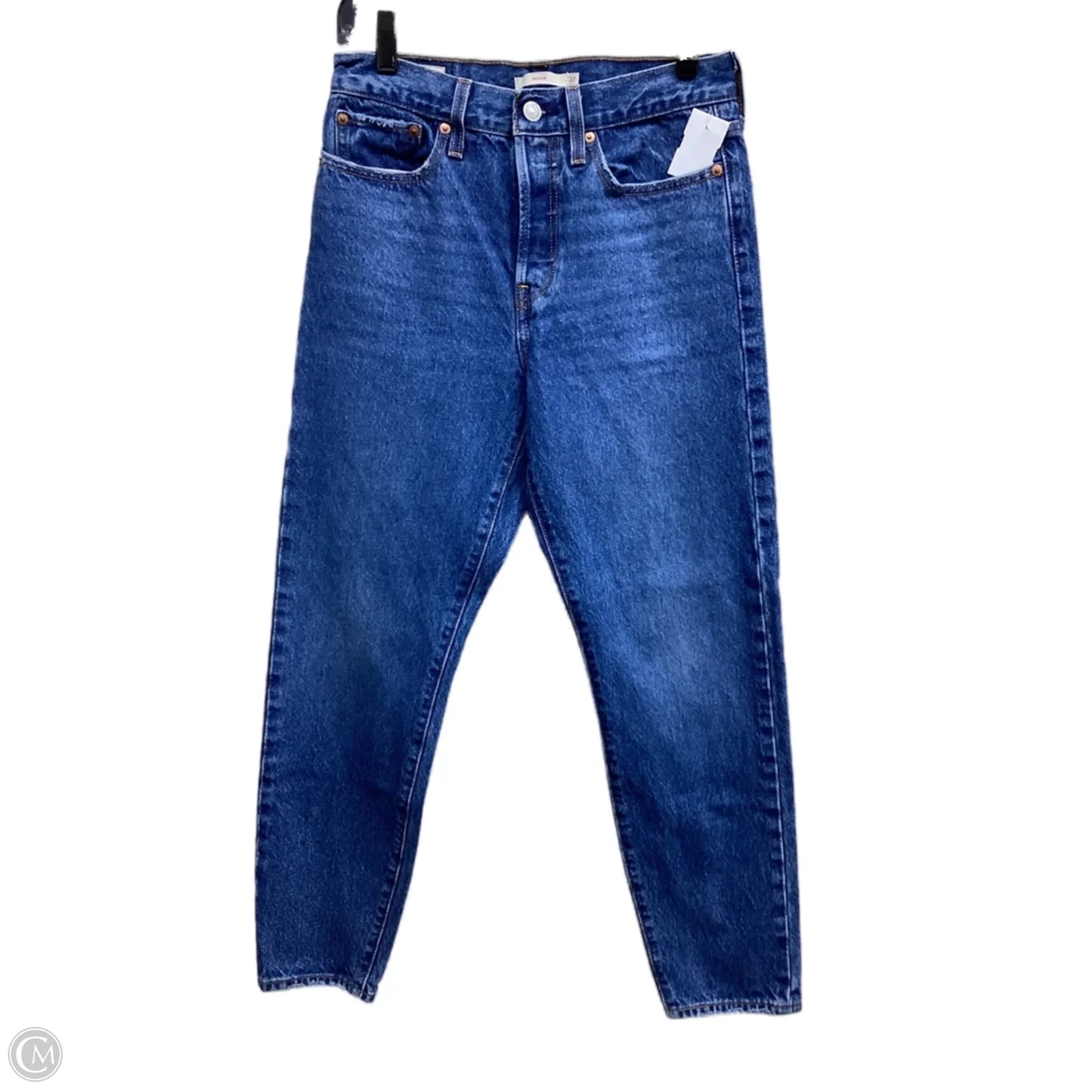 Jeans Straight By Levis In Blue Denim, Size: 4