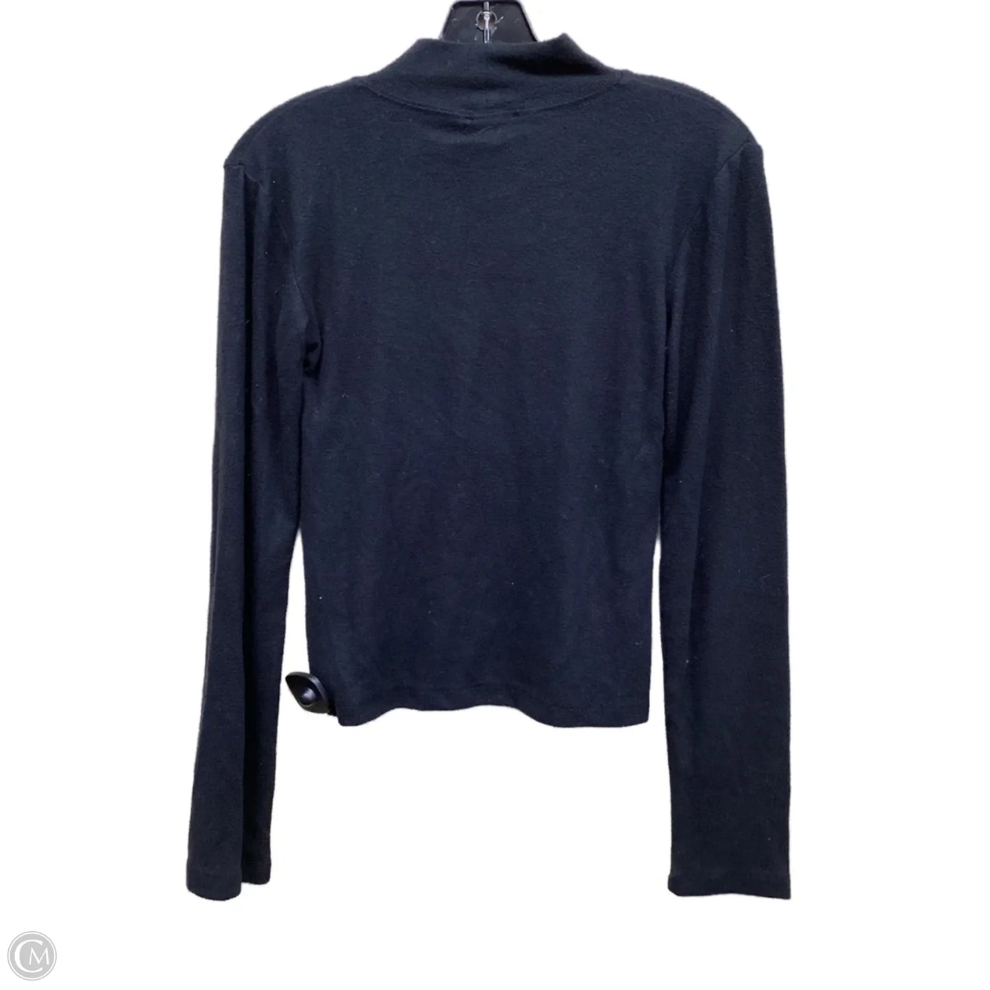 Top Long Sleeve By Zara In Black, Size: M