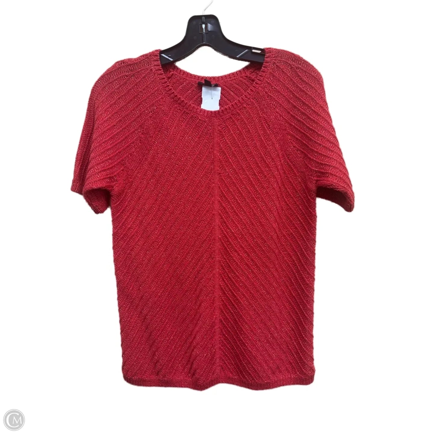 Sweater Short Sleeve By Talbots In Red, Size: Mp