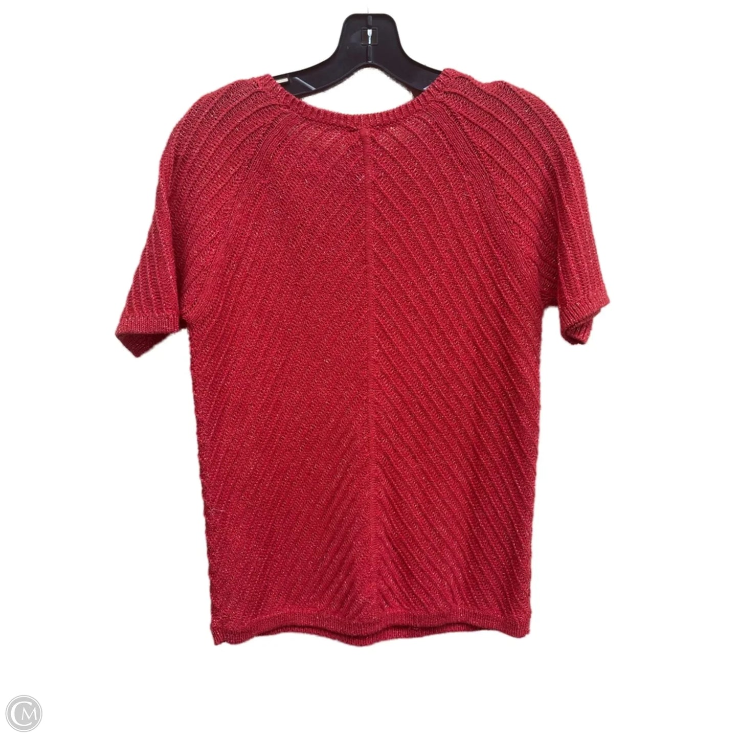 Sweater Short Sleeve By Talbots In Red, Size: Mp