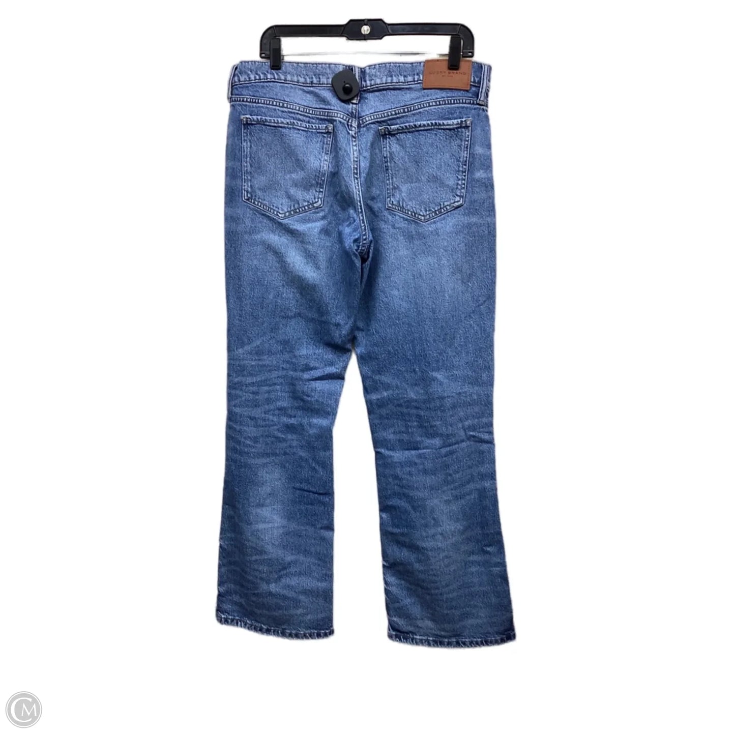 Jeans Straight By Lucky Brand In Blue Denim, Size: 14