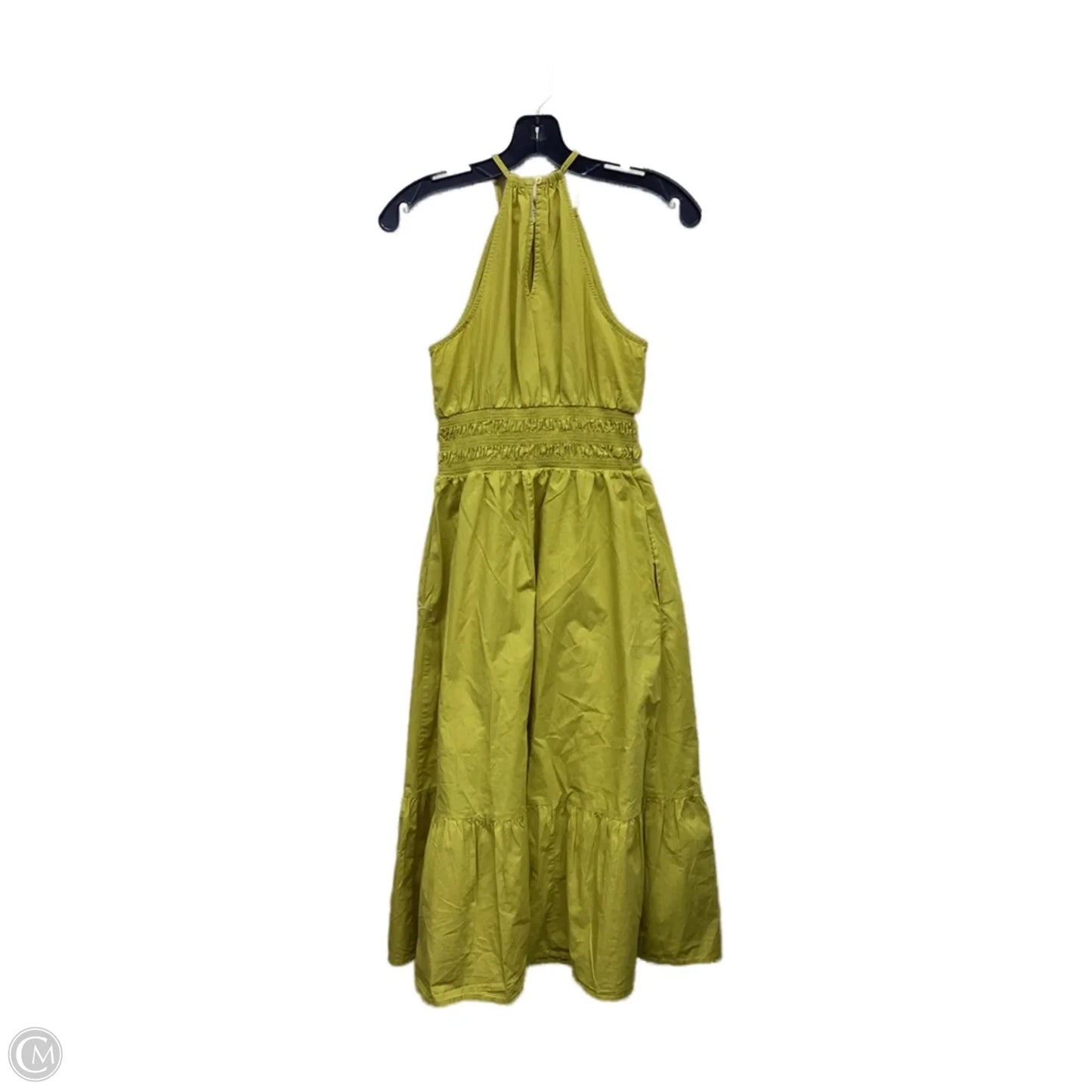 Dress Casual Midi By A New Day In Yellow, Size: Xs