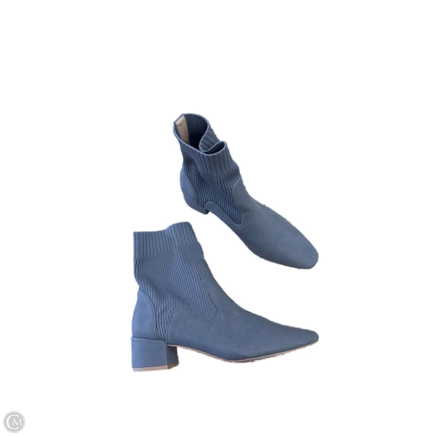 Boots Ankle Heels By Clothes Mentor In Grey, Size: 9