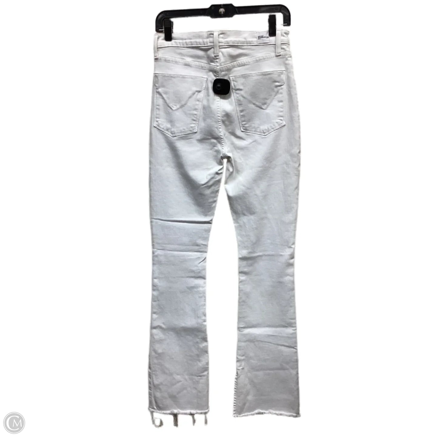 Jeans Boot Cut By Hudson In White Denim, Size: 8