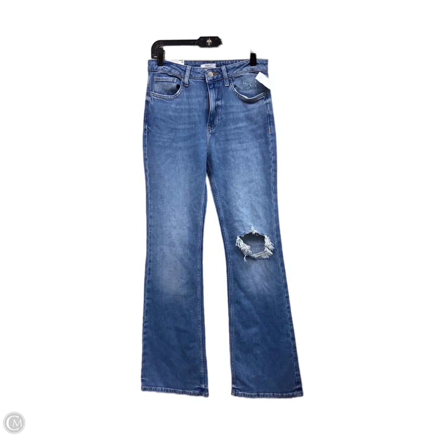 Jeans Flared By Forever 21 In Blue Denim, Size: 2