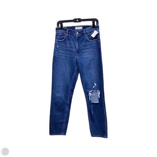 Jeans Straight By Abercrombie And Fitch In Blue, Size: 2l