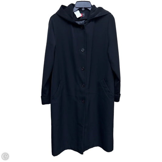 Coat Trench Coat By Gallery In Black, Size: M