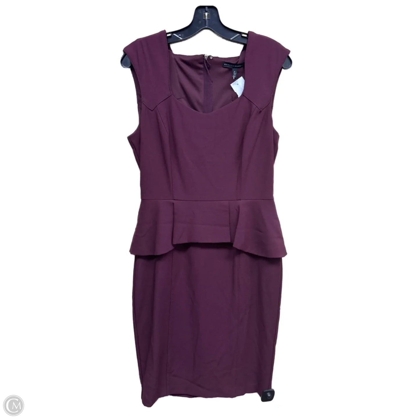Dress Casual Midi By White House Black Market In Purple, Size: 8