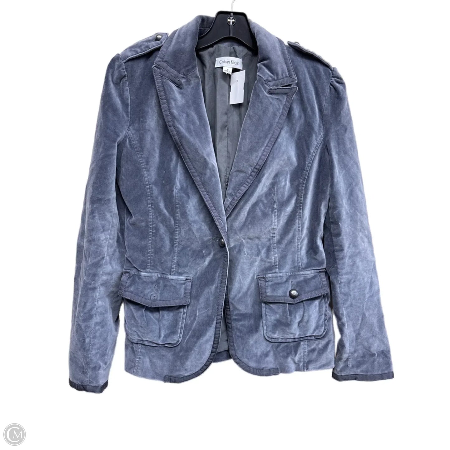 Blazer By Calvin Klein In Blue, Size: 8