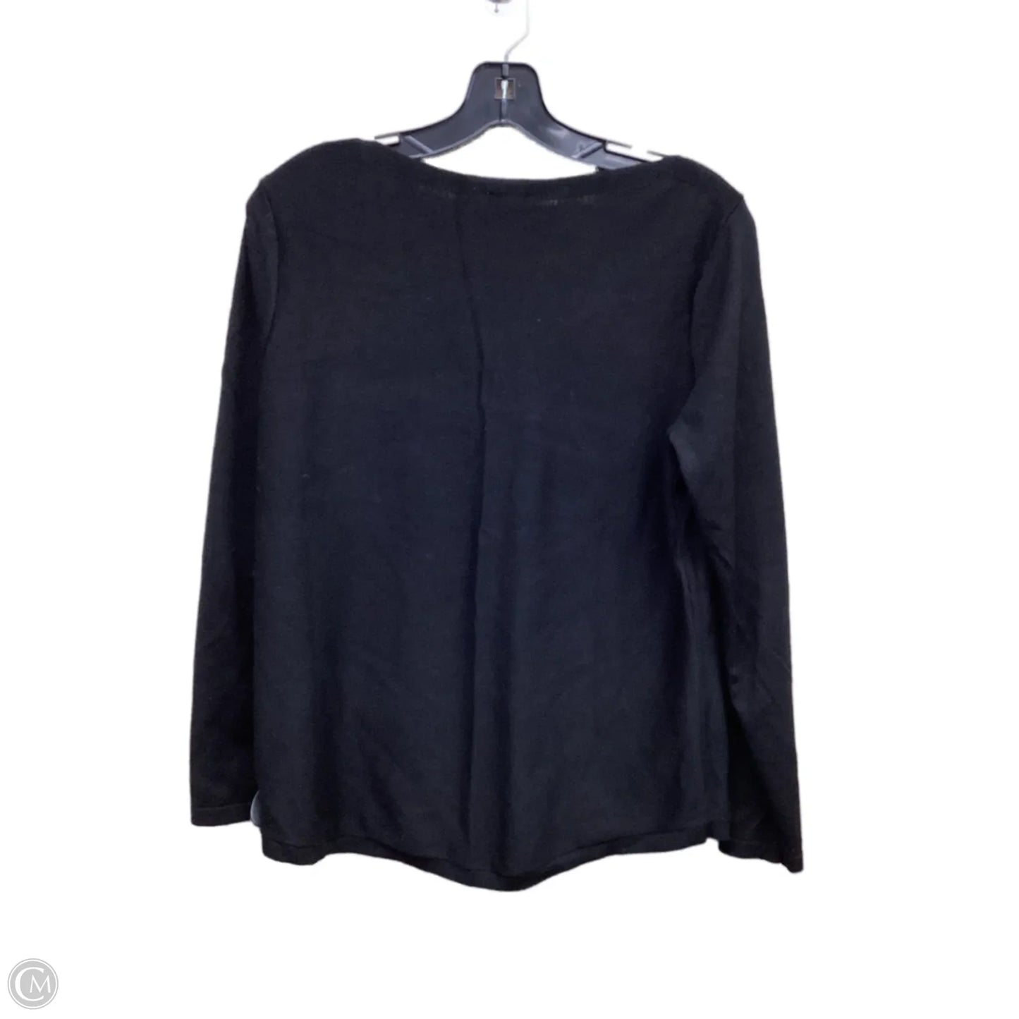 Top Long Sleeve By Chicos In Black, Size: M