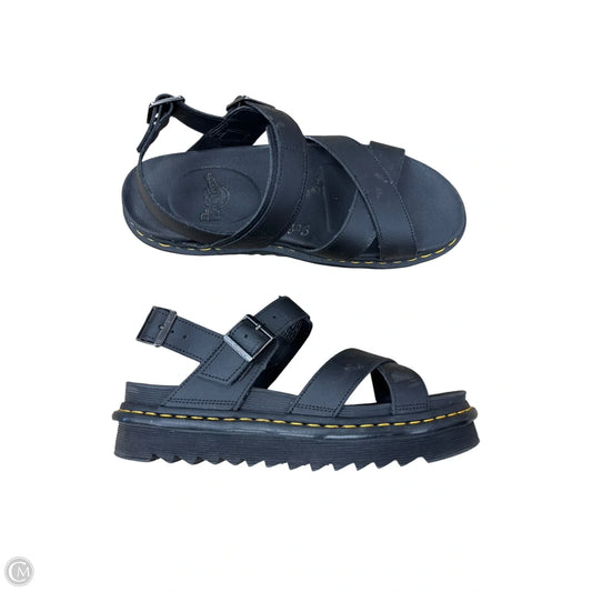 Shoes Flats By Dr Martens In Black, Size: 11