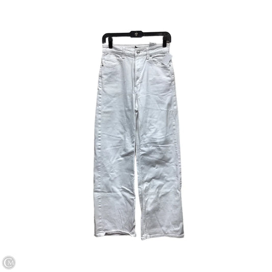 Jeans Wide Leg By Divided In White Denim, Size: 6