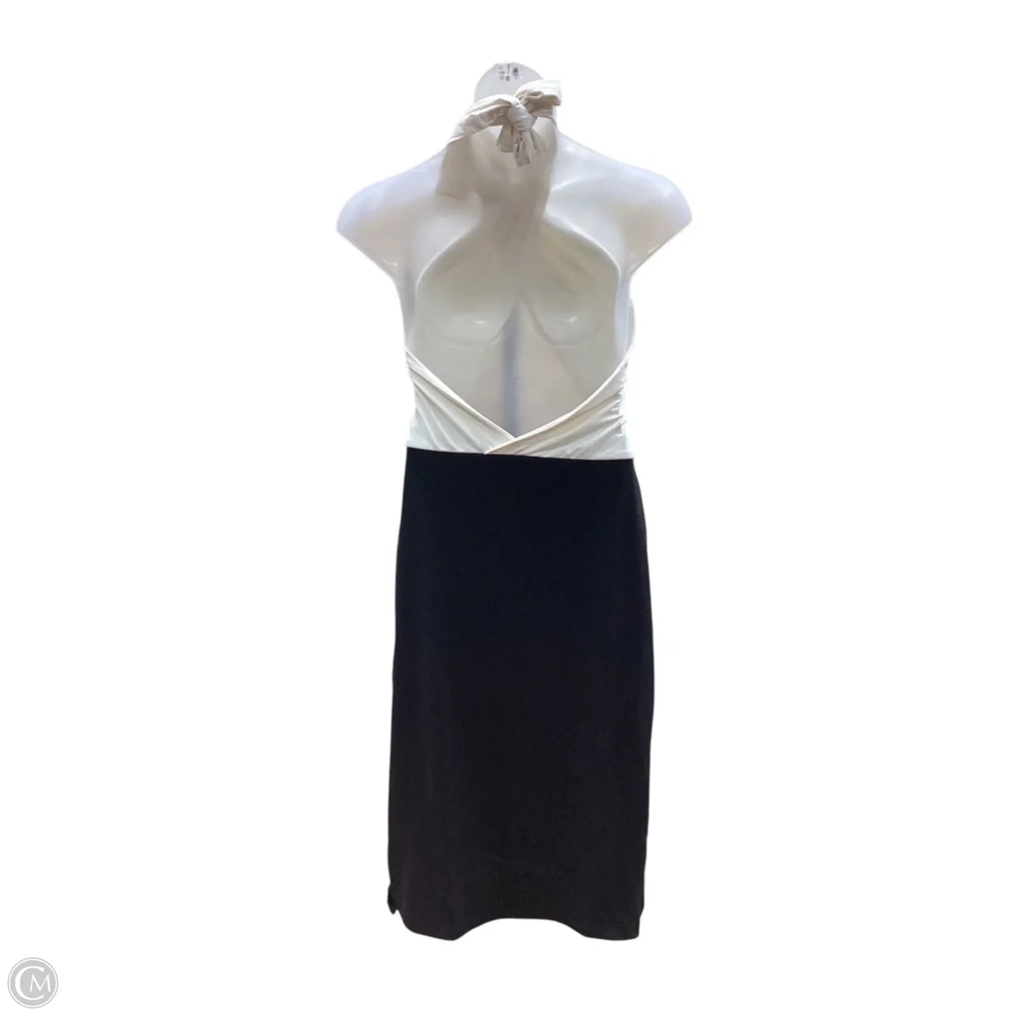 Dress Casual Midi By Express In Black & White, Size: L