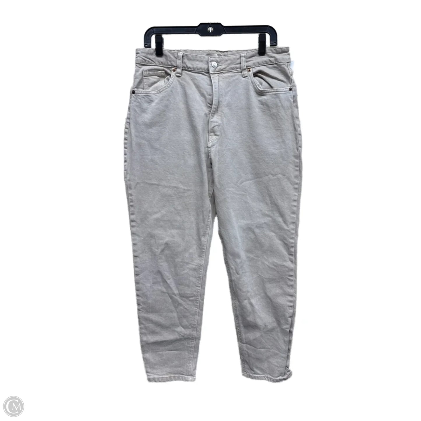 Jeans Straight By H&m In Brown Denim, Size: 14