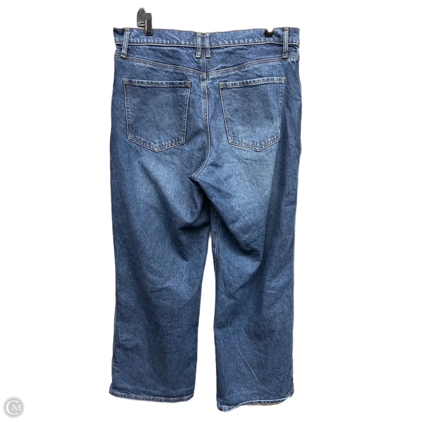 Jeans Straight By Express In Blue Denim, Size: 14
