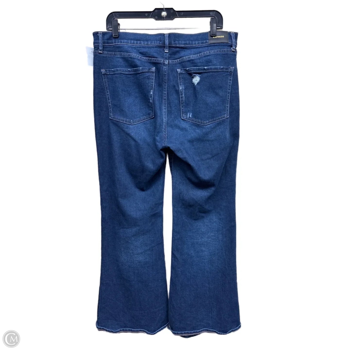 Jeans Flared By Express In Blue Denim, Size: 12