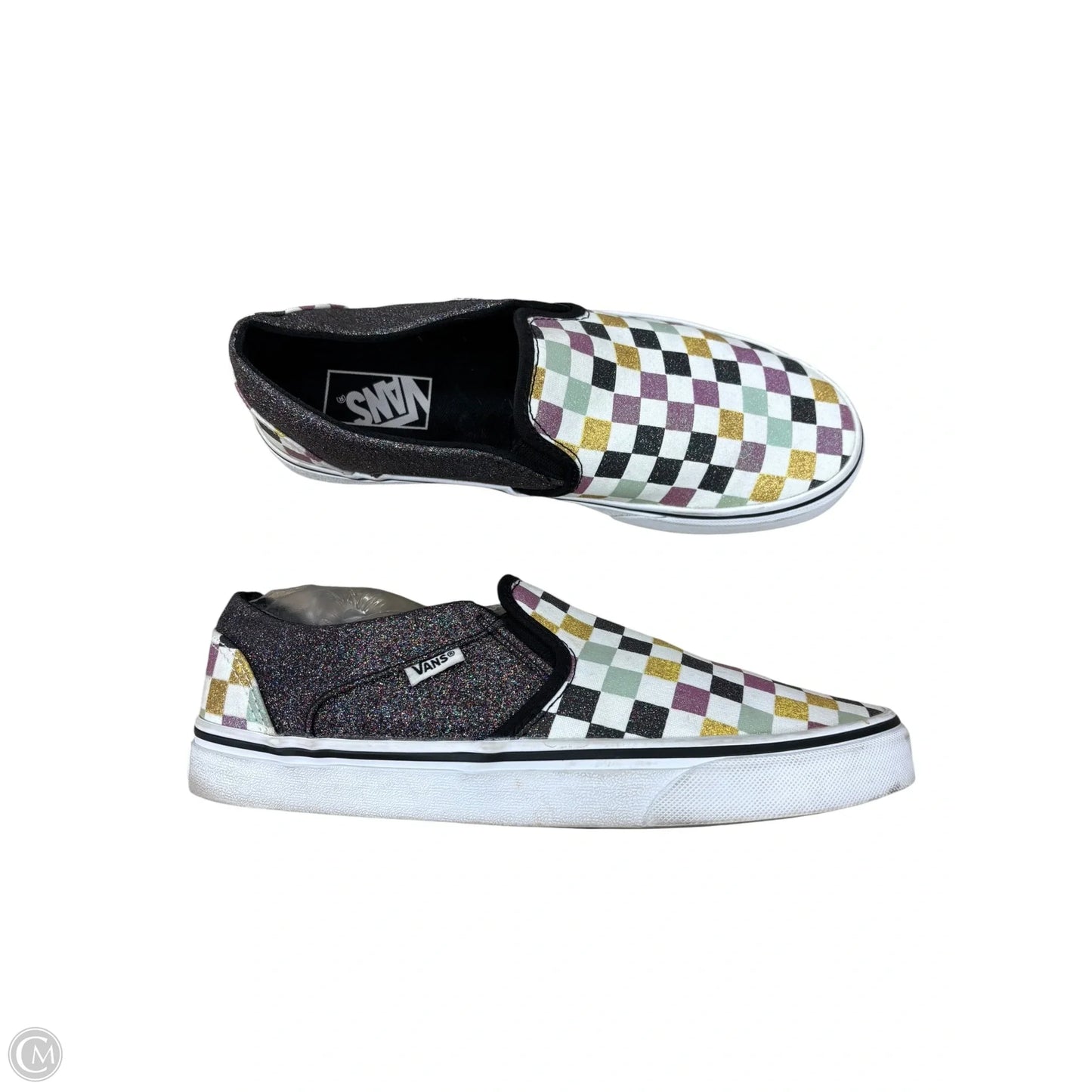Shoes Sneakers By Vans In Checkered Pattern, Size: 10
