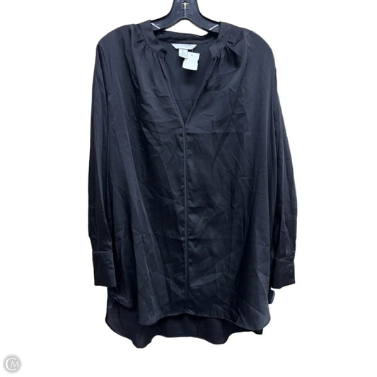 Top Long Sleeve By H&m In Black, Size: L