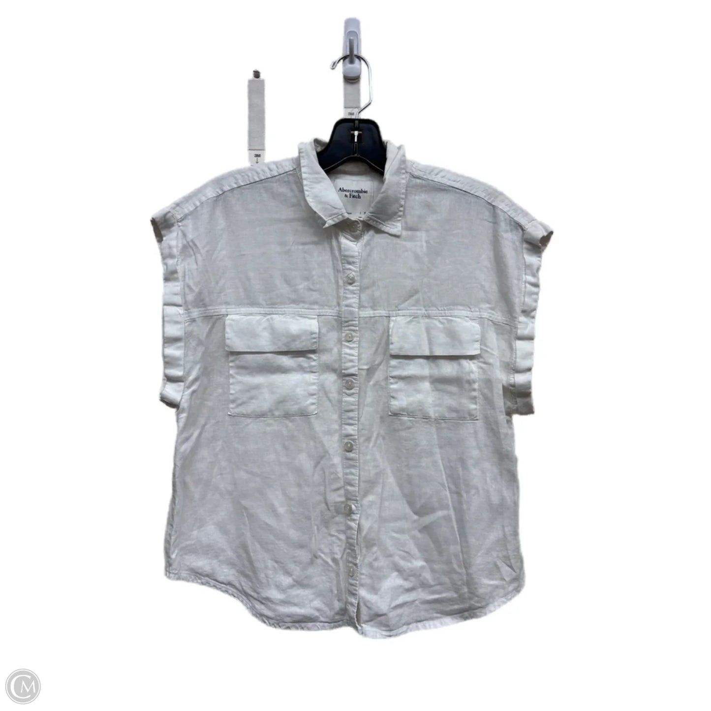 Top Short Sleeve By Abercrombie And Fitch In White, Size: S