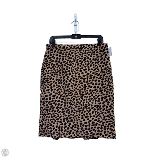 Skirt Midi By Ann Taylor In Animal Print, Size: 8