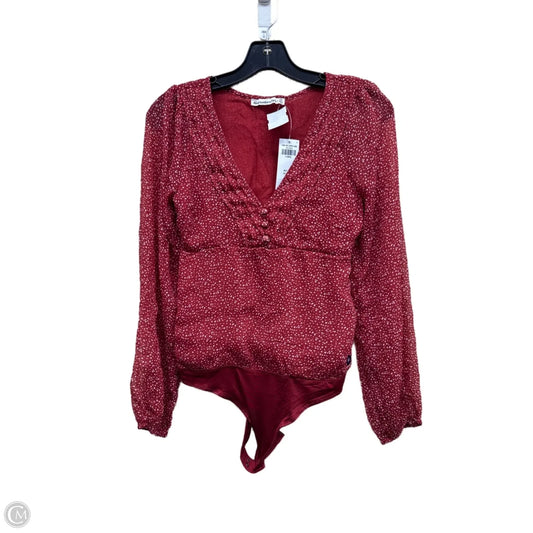 Bodysuit By Abercrombie And Fitch In Polkadot Pattern, Size: Xs