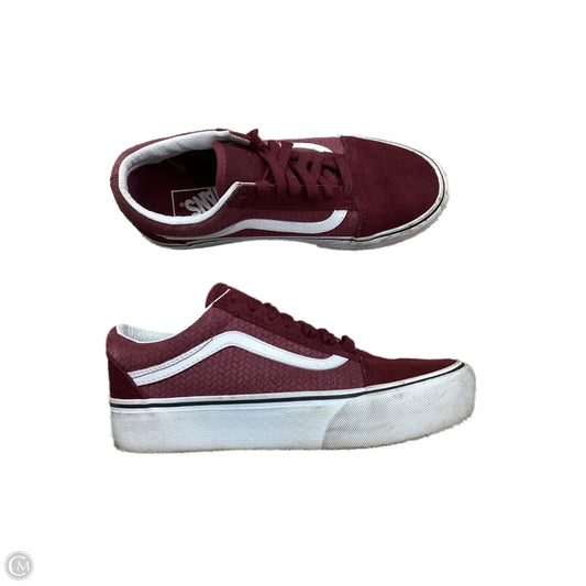 Shoes Sneakers By Vans In Purple, Size: 7.5