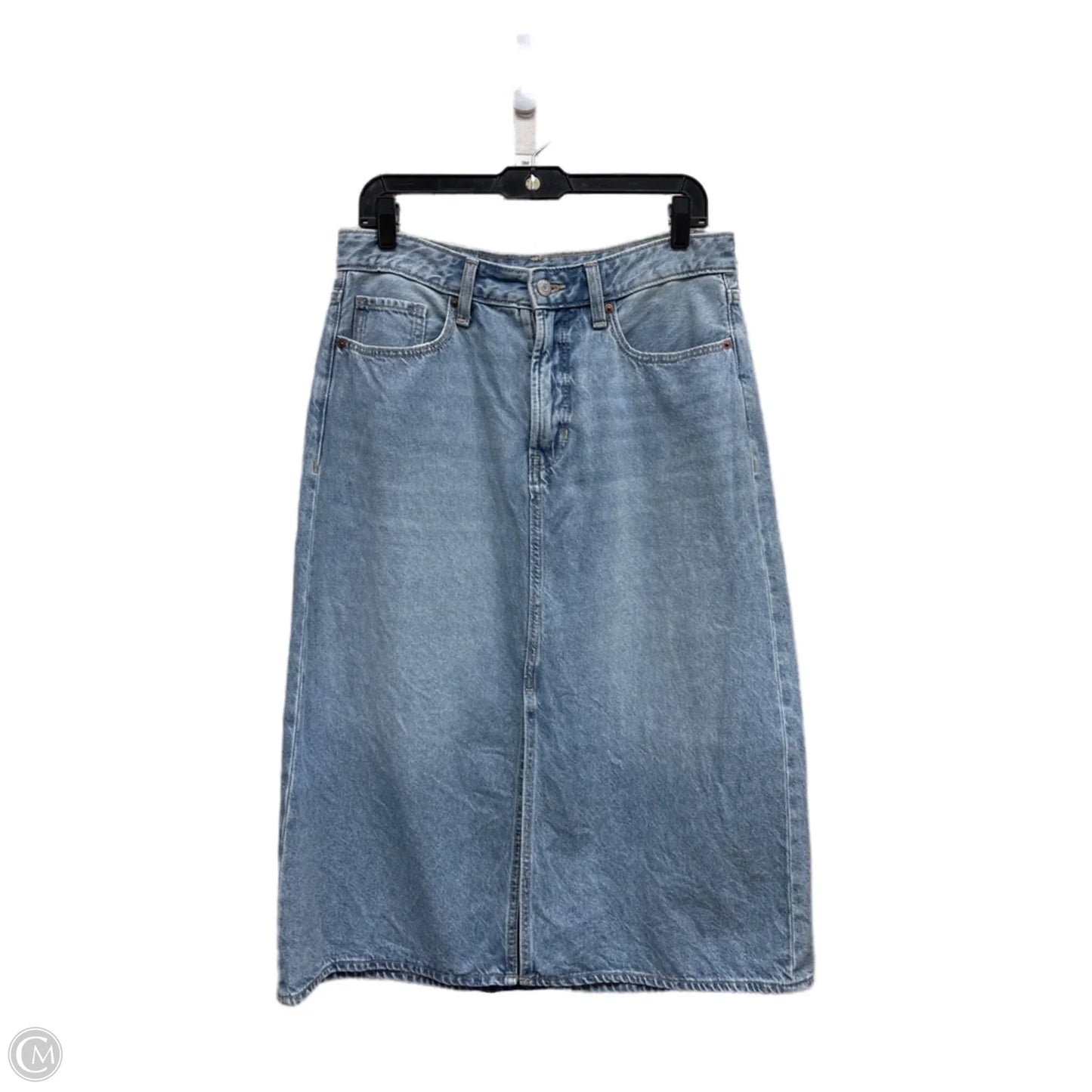 Skirt Midi By Old Navy In Blue Denim, Size: 12