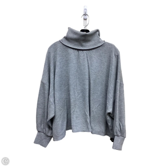 Top Long Sleeve By Who What Wear In Grey, Size: L
