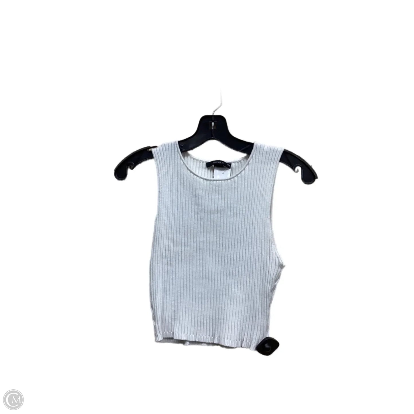 Top Sleeveless By Forever 21 In White, Size: S