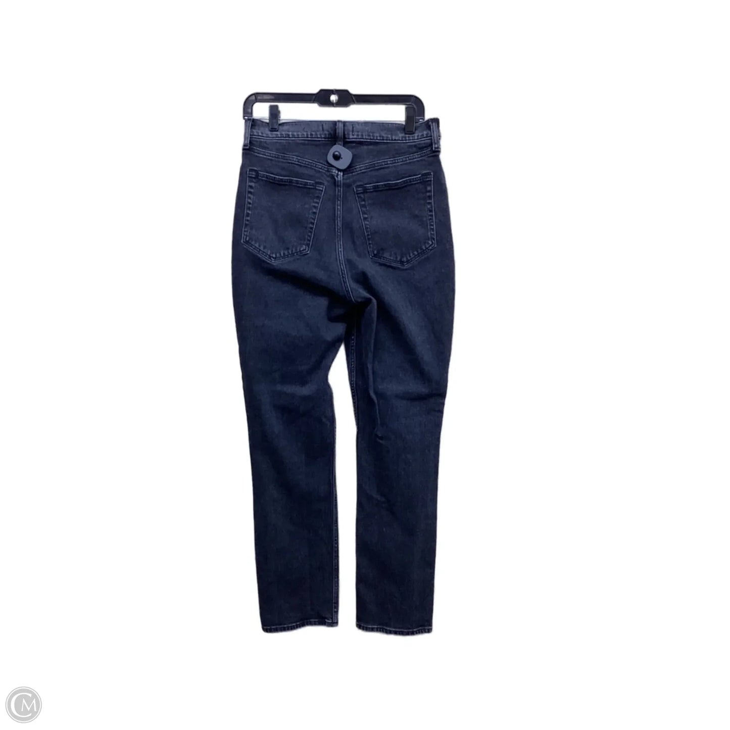 Jeans Straight By Abercrombie And Fitch In Black Denim, Size: 10