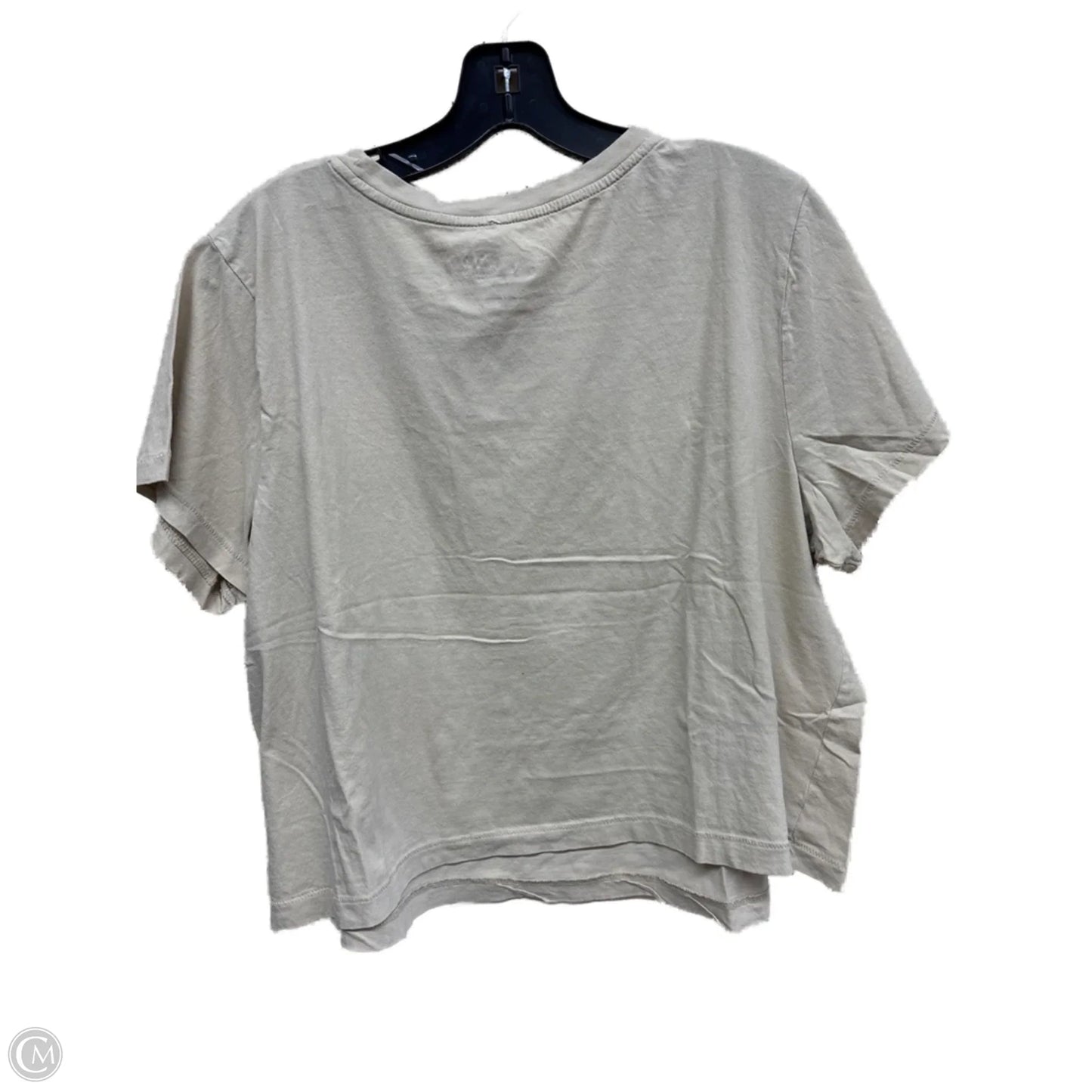 Top Short Sleeve By Universal Thread In Tan, Size: Xxl