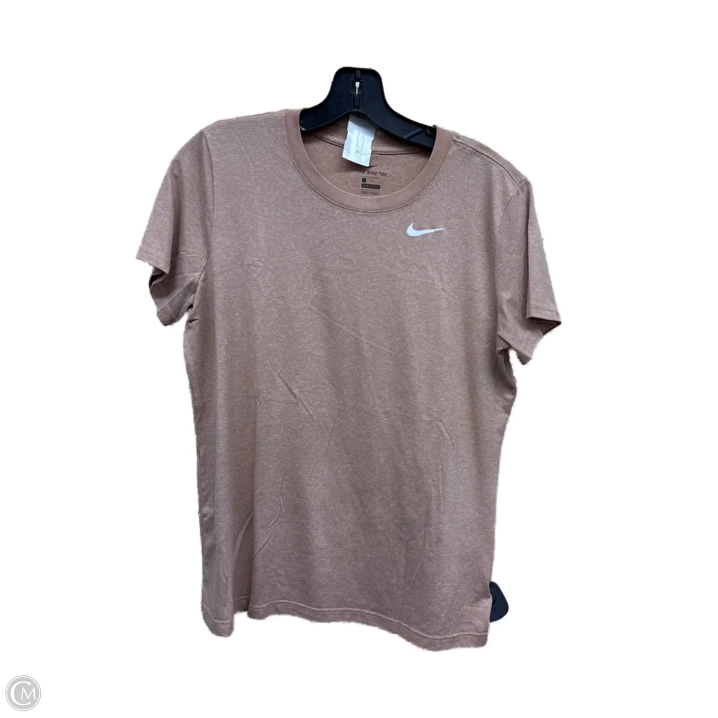Athletic Top Short Sleeve By Nike Apparel In Pink, Size: L