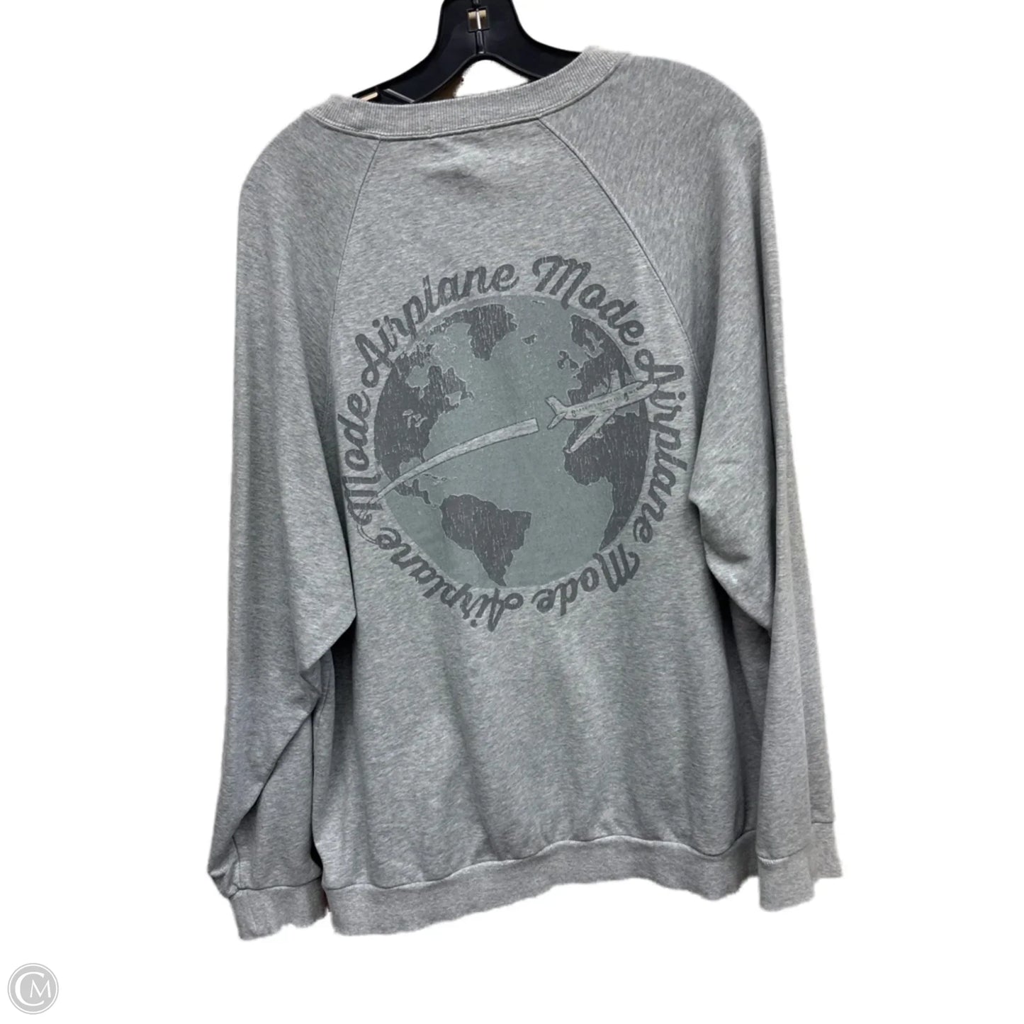 Sweatshirt Crewneck By Mumu In Grey, Size: M