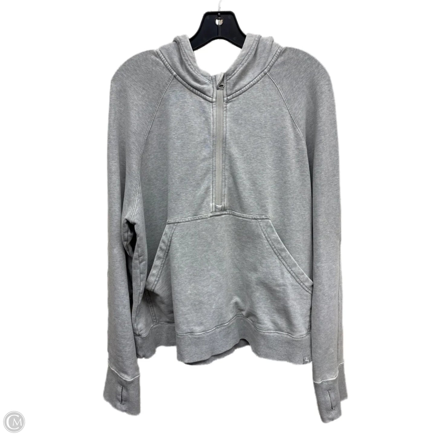 Athletic Sweatshirt Hoodie By Joy Lab In Grey, Size: L
