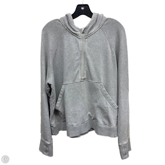 Athletic Sweatshirt Hoodie By Joy Lab In Grey, Size: L