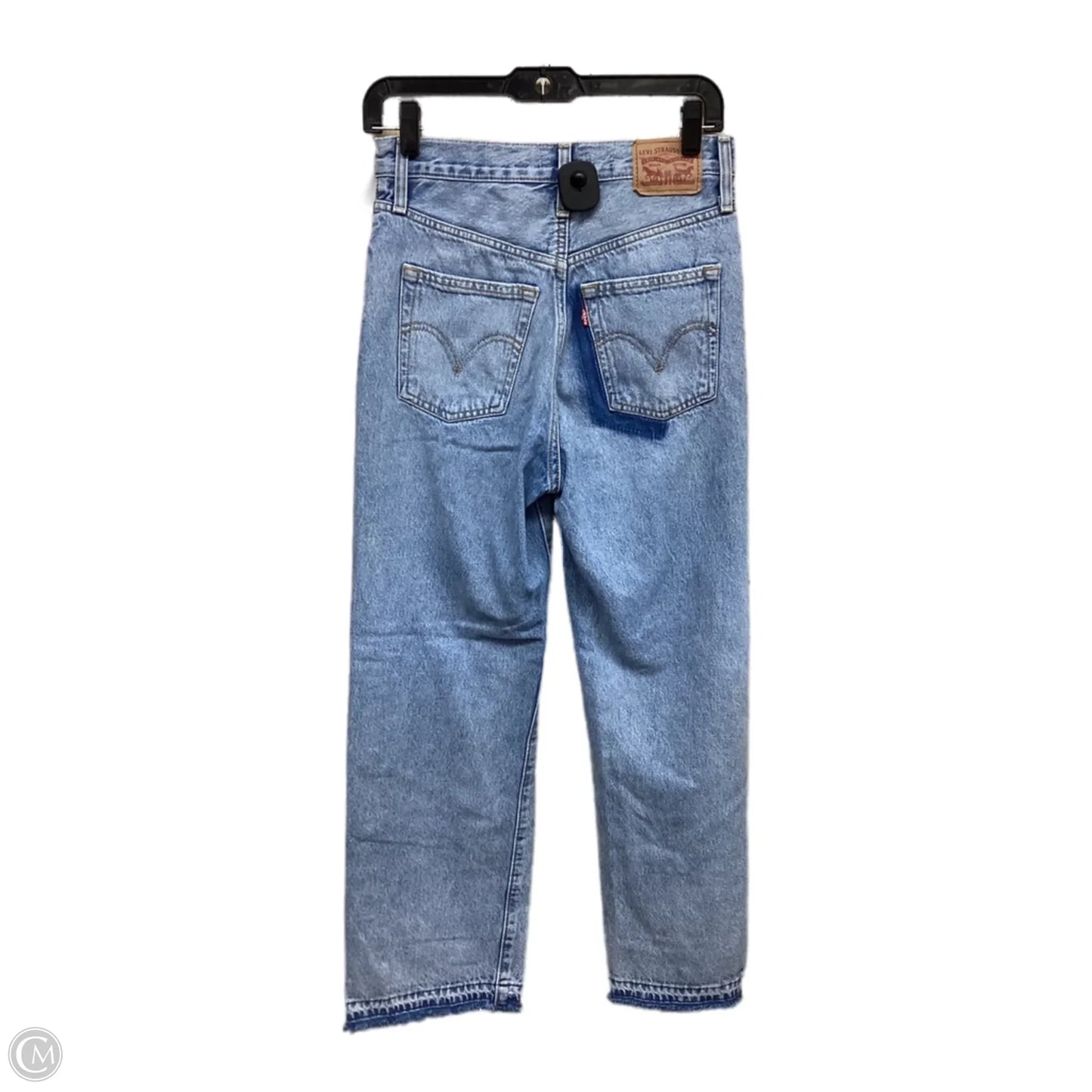 Jeans Straight By Levis In Blue Denim, Size: 2