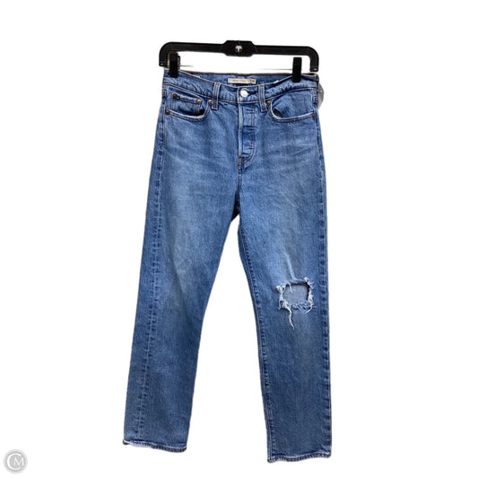 Jeans Straight By Levis In Blue Denim, Size: 2